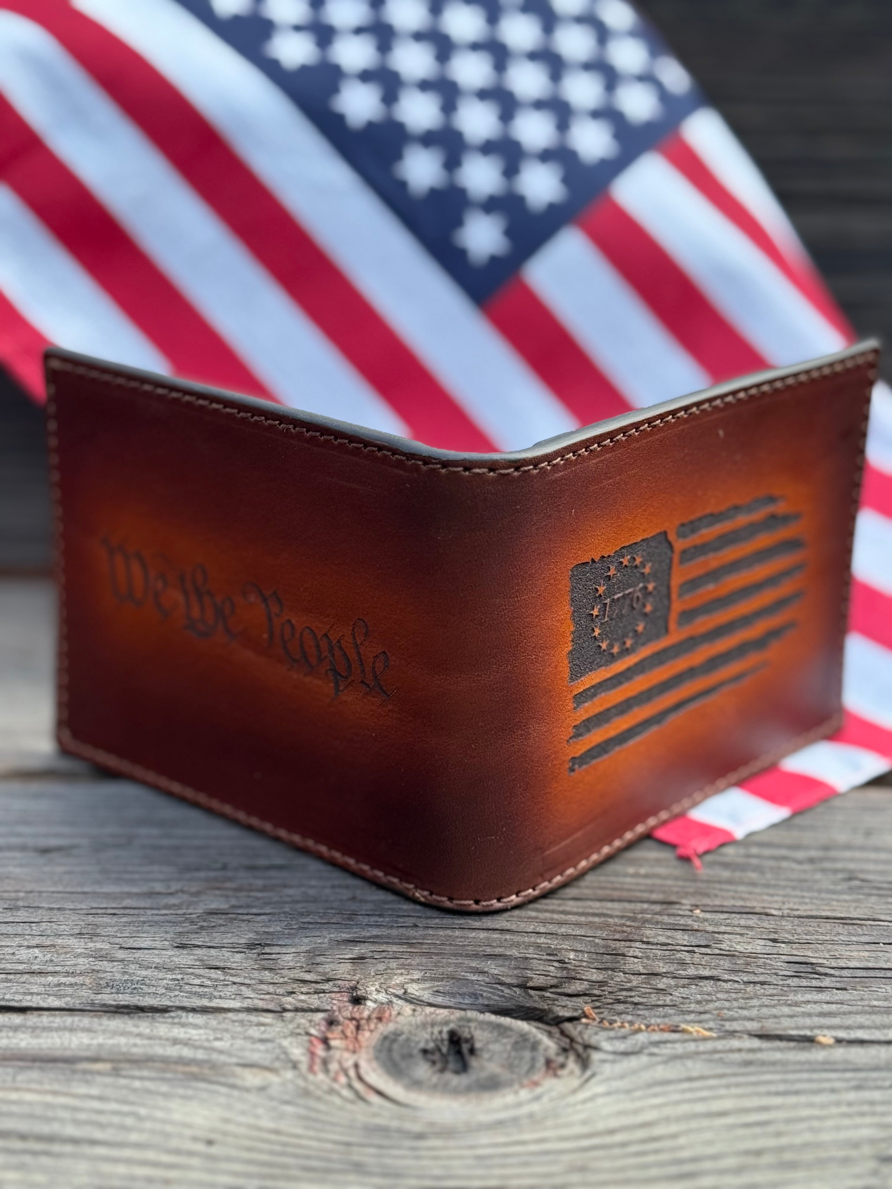 Heritage Bifold / Engraved Handmade in the USA Premium Leather Wallet