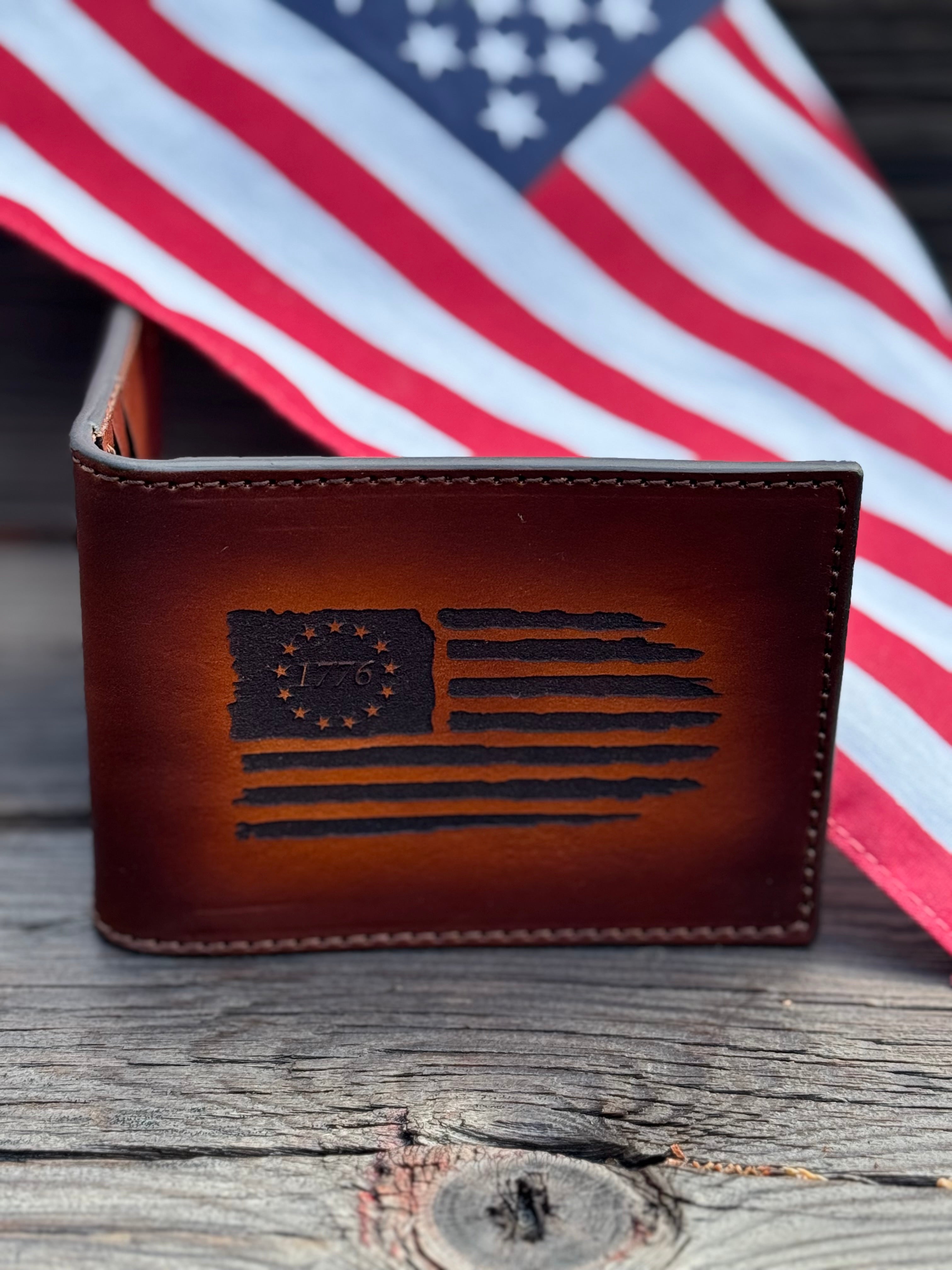 Heritage Bifold / Engraved Handmade in the USA Premium Leather Wallet