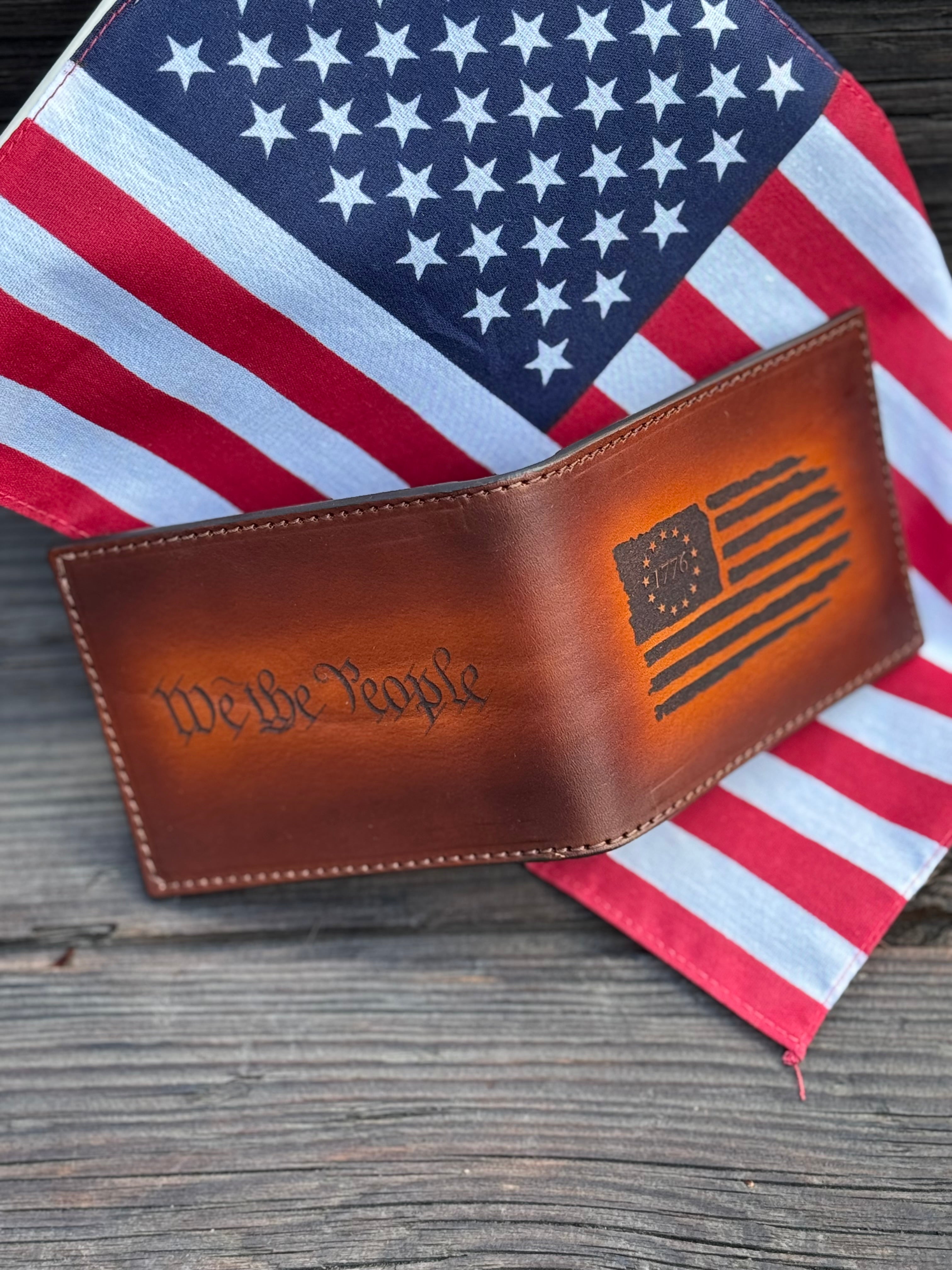 Heritage Bifold / Engraved Handmade in the USA Premium Leather Wallet