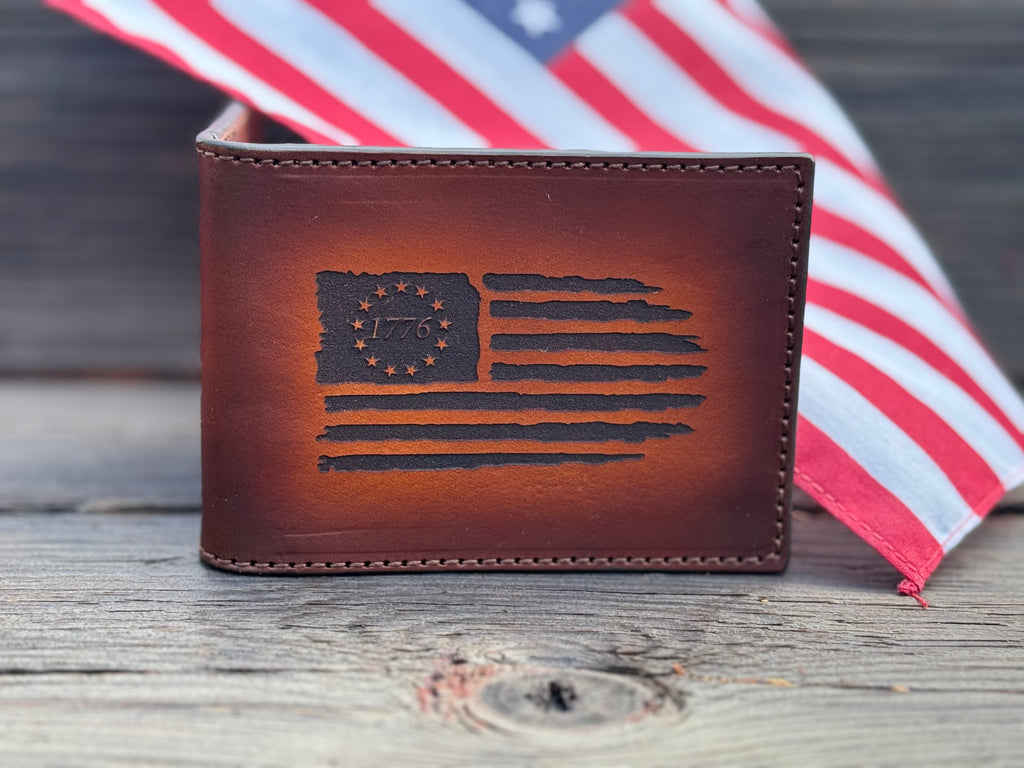 Heritage Bifold / Engraved Handmade in the USA Premium Leather Wallet