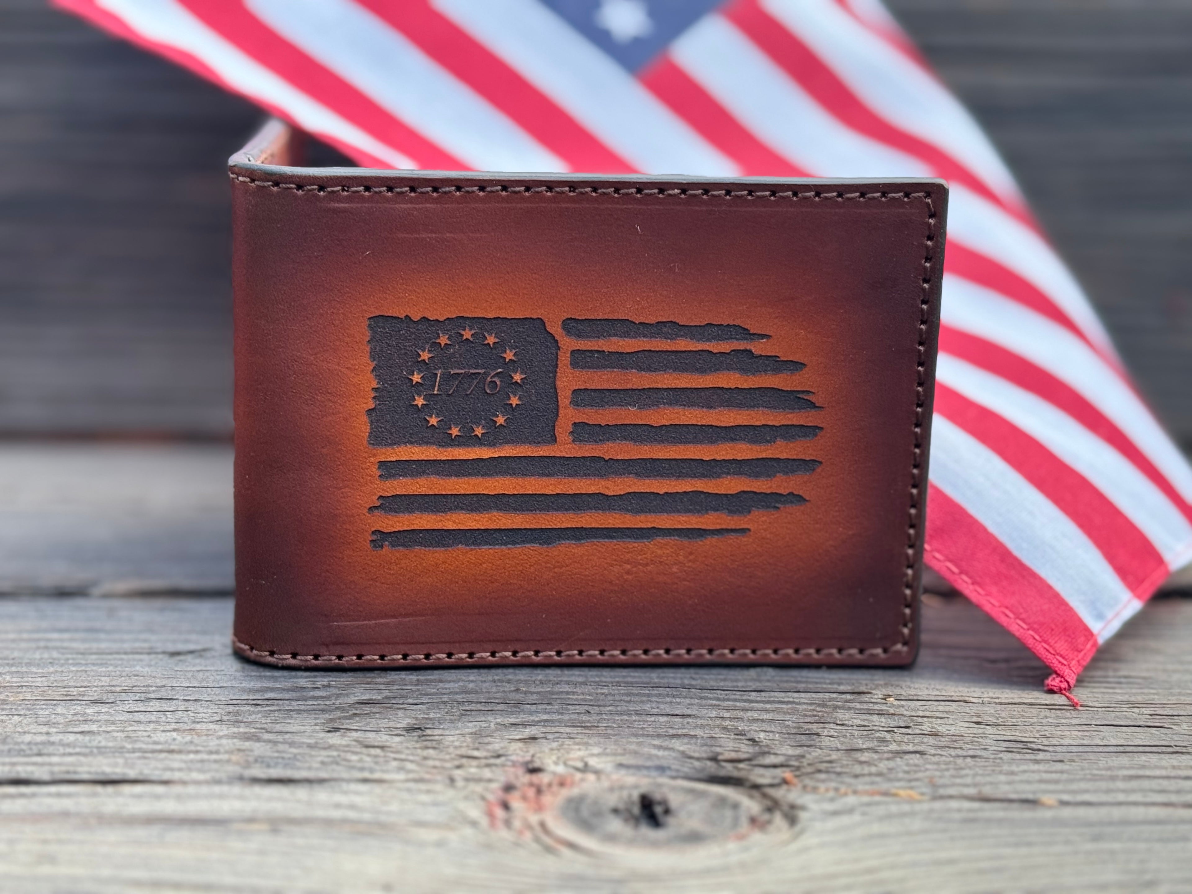 Heritage Bifold / Engraved Handmade in the USA Premium Leather Wallet