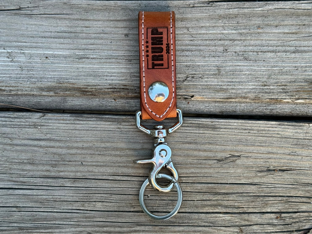 Trump Belt Loop Leather Key Fob