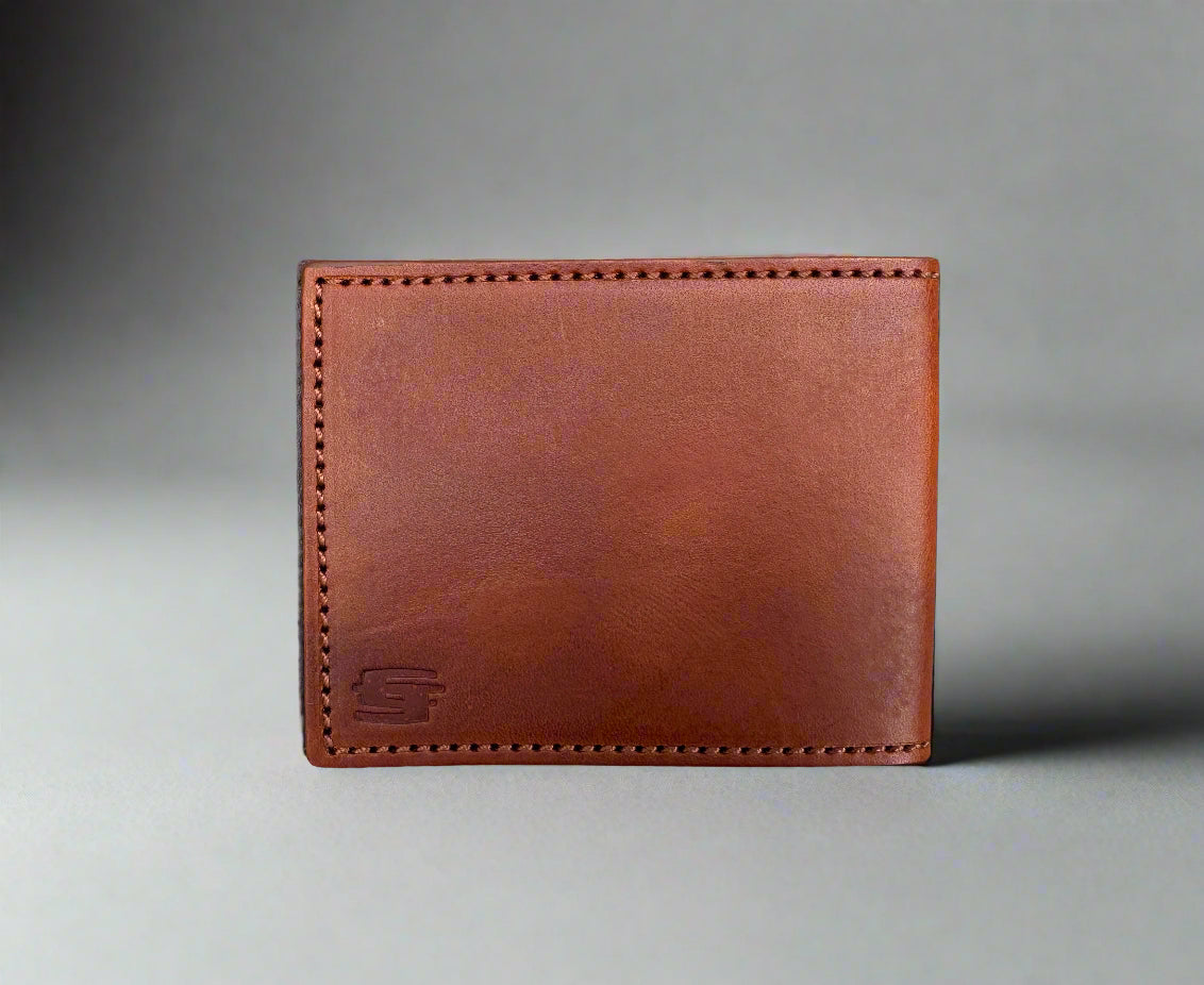 Bourbon Bifold - Clean and Classy Premium Veg Leather Wallet - Made in the USA