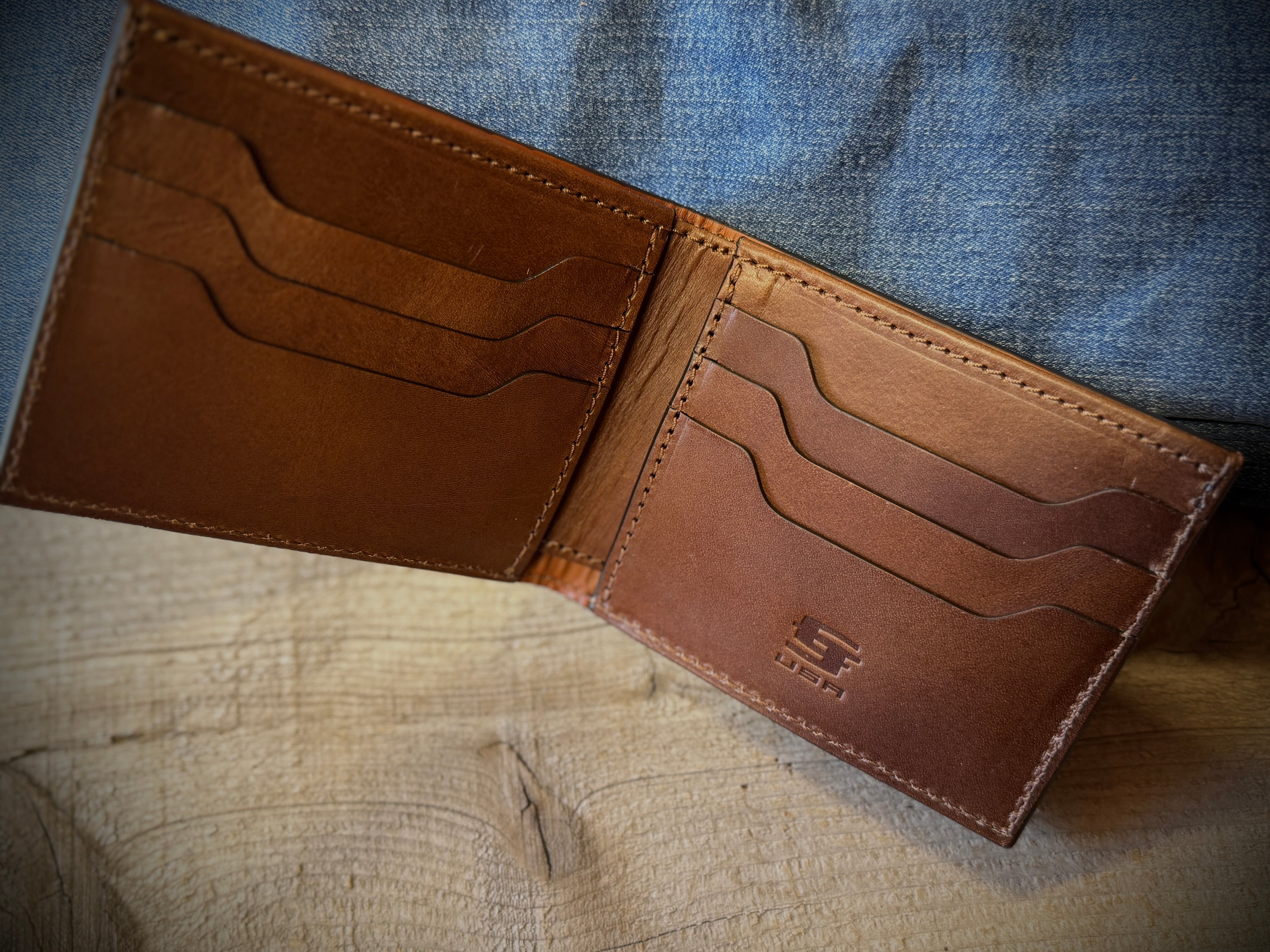 Spiritual Warrior Wallet - Engraved Christian cross and Archangel Michael design Premium Bifold