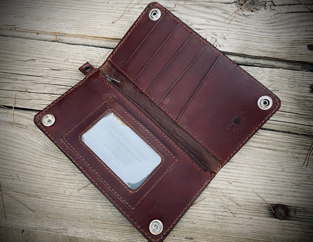 Don't Tread On Me / We the People Biker Long Wallet / With Snaps / Made in the USA