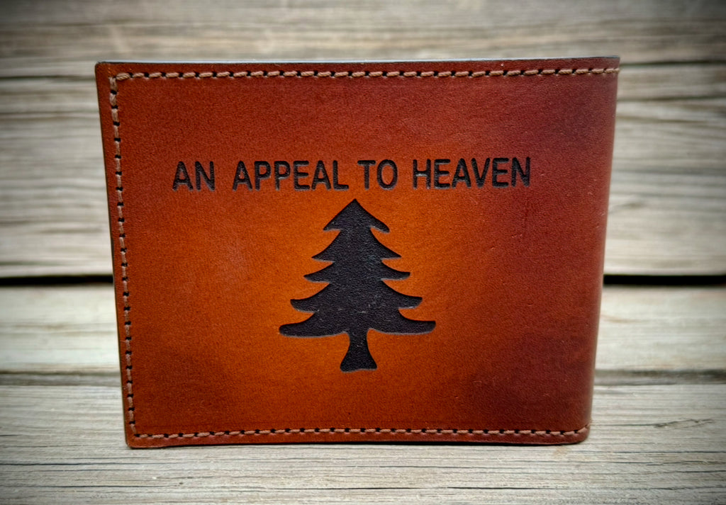 An Appeal To Heaven - American Patriot Heritage - Engraved Premium Bifold Wallet