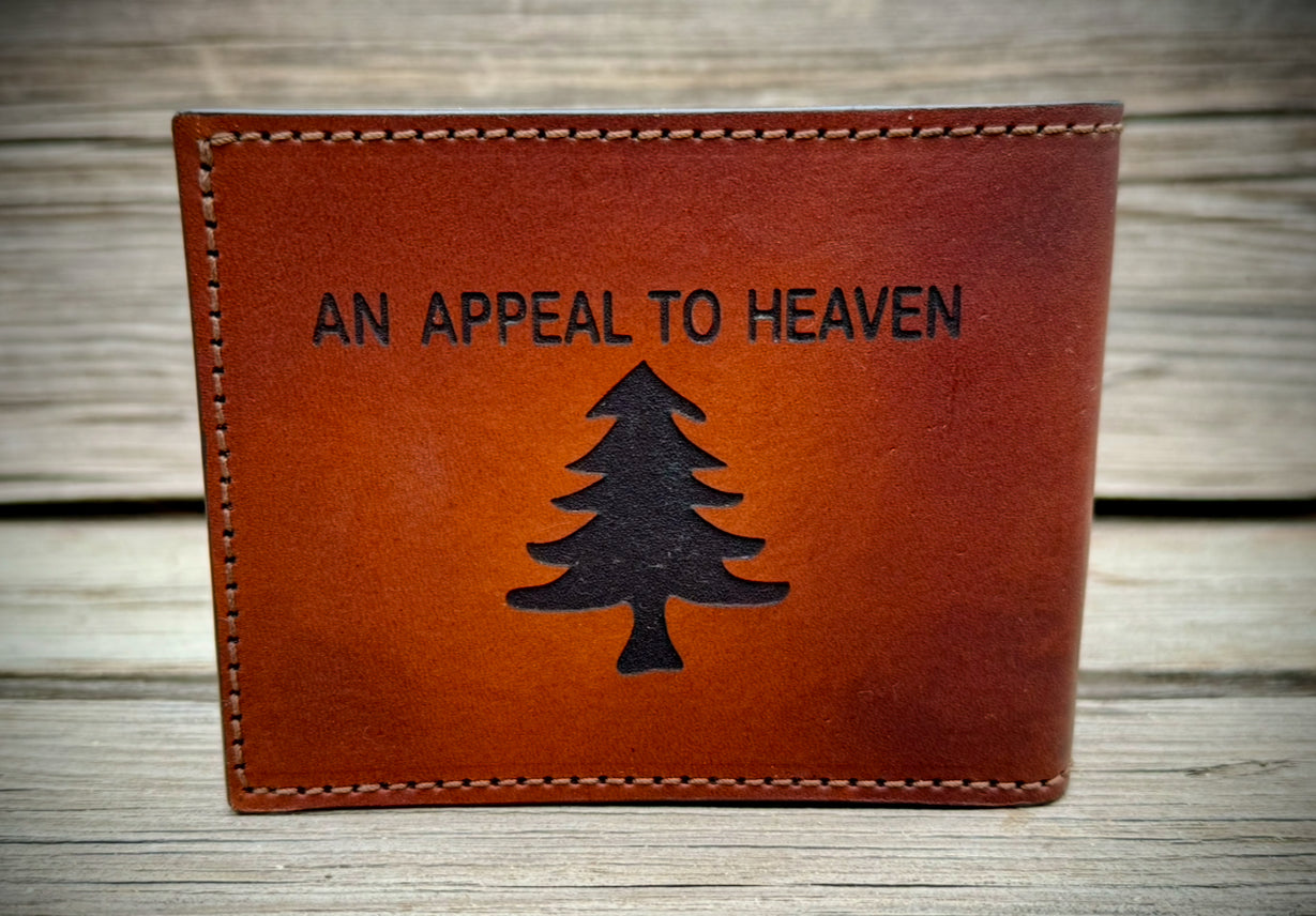 An Appeal To Heaven - American Patriot Heritage - Engraved Premium Bifold Wallet