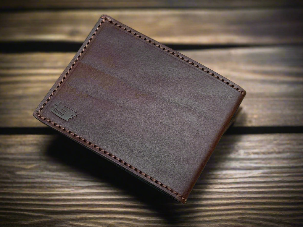 Russet Richie -Classic Bifold Wallet- Clean and Classy Premium Veg Tanned Leather Bifold - Handmade