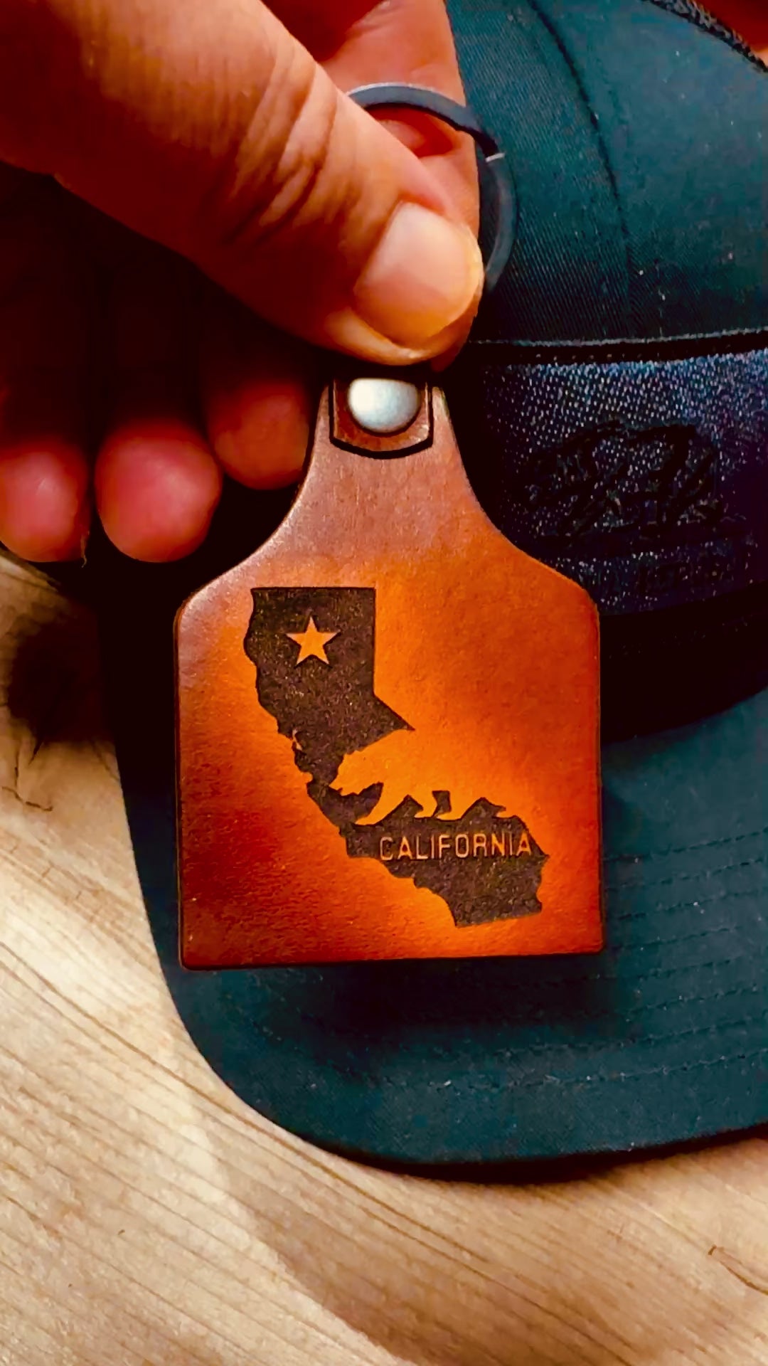 California State Flag Key Ring